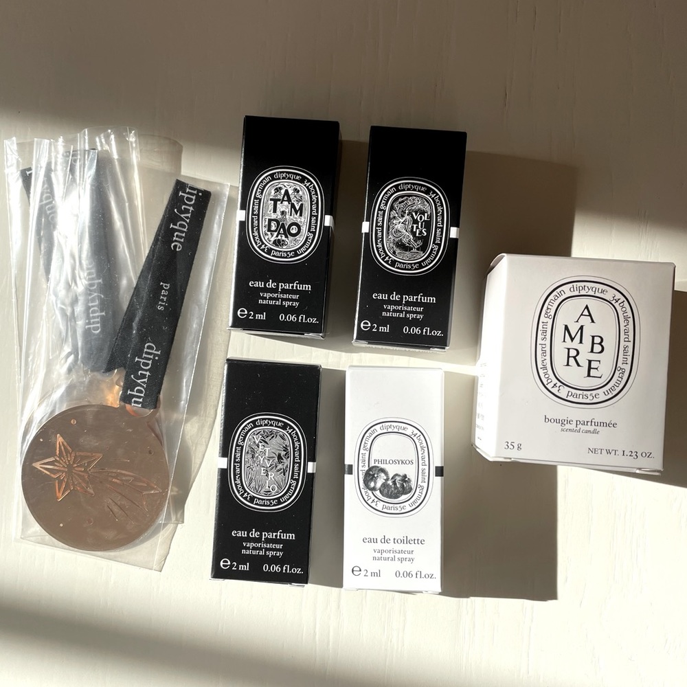 Diptyque bundle incl RARE 2018 Christmas ornament set
